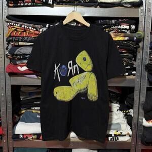 Korn Band Tee Black And Yellow With A Streetwear Vibe
